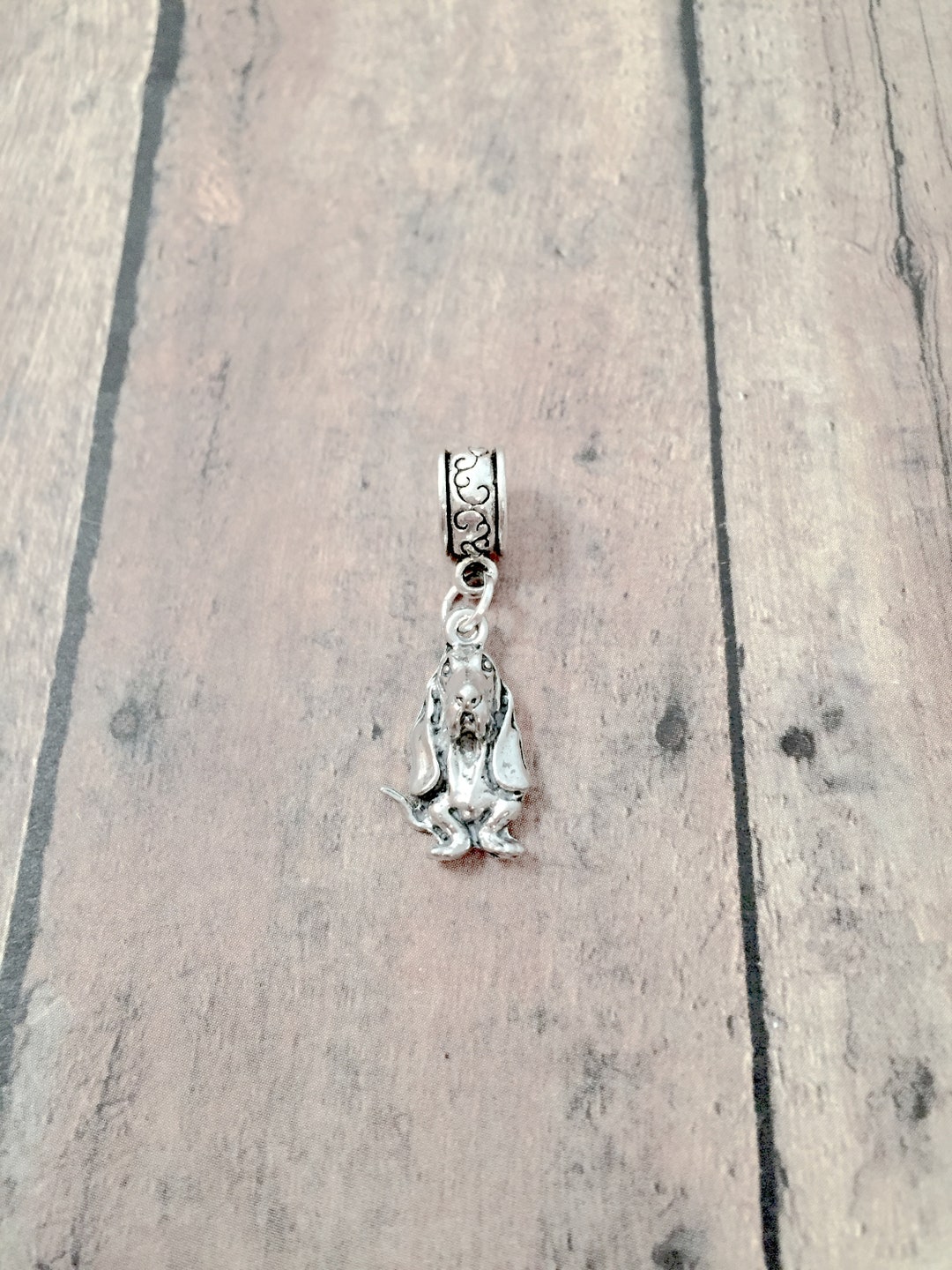 Inspired Silver 'I Love Basset Hounds' Pave Paw Christmas Ornament - Sterling Silver Plated With Cubic Zirconia