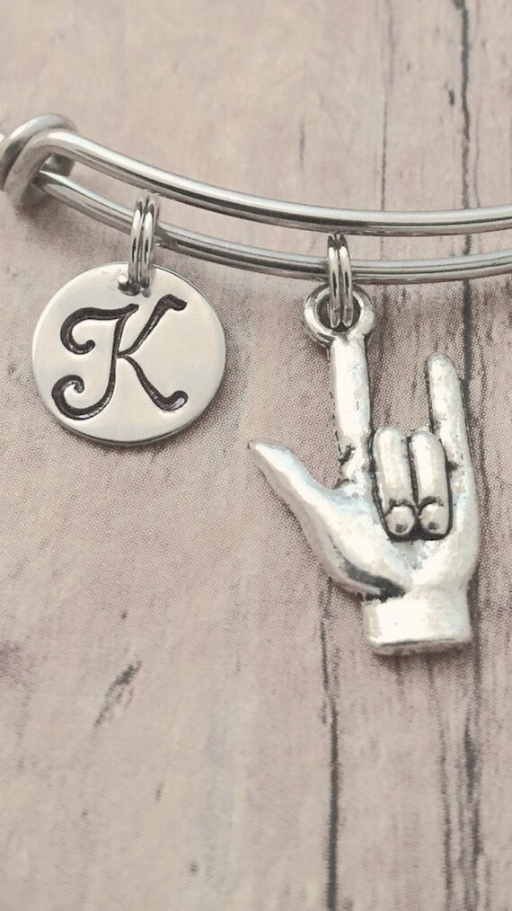 I love you sign language best sale bracelet