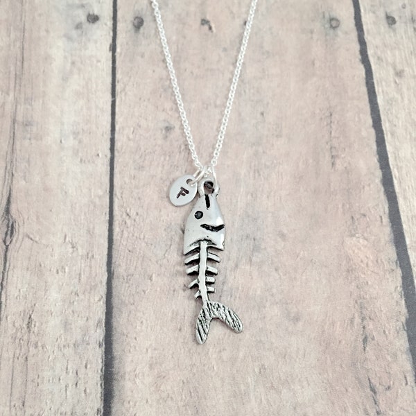 Fish Bones Necklace Etsy