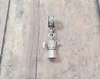 Espresso Pot Pendant: Coffee Jewelry, Beverage Charm