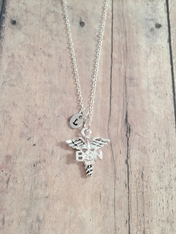 Bachelor of Science in Nursing Initial Necklace BSN Jewelry Medical Jewelry Nurse Jewelry BSN Gift Nurse Necklace BSN Necklace Etsy Ireland