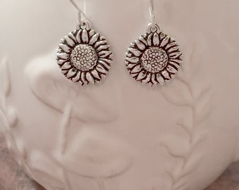 Sunflower Earrings: Flower Jewelry, Summer Earrings