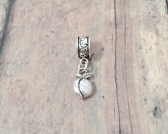 Peach Pendant: Fruit Jewelry, Georgia Charm