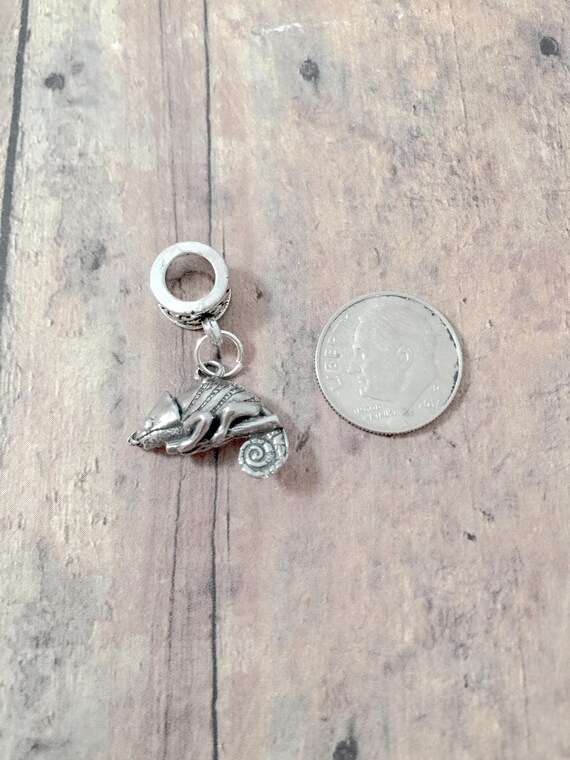 Pendentif Caméléon Pour Collier Ou Bracelet - Métal - Occasion Proche Du Neuf
