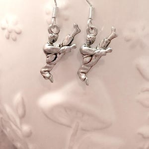 Karate earrings - karate jewelry, martial arts jewelry, karate gift, martial arts gift