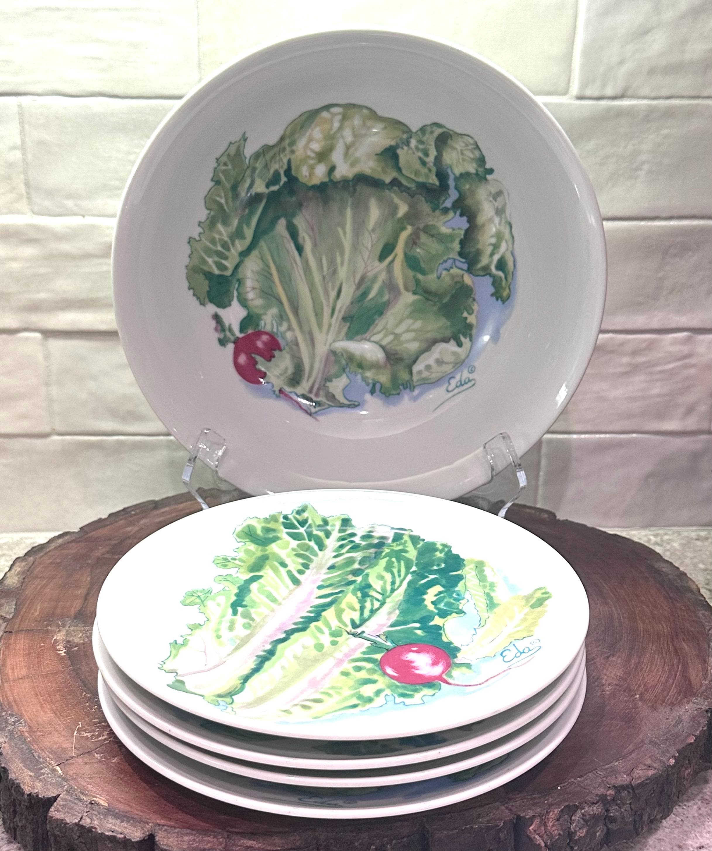 Lettuce Salad Plates - Etsy