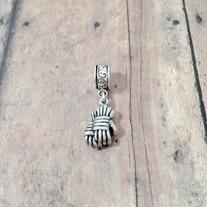 Hockey Gloves Pendant: Sports Jewelry Charm