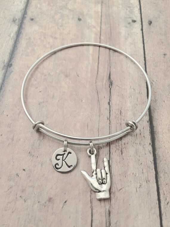 I love you deals sign language bracelet