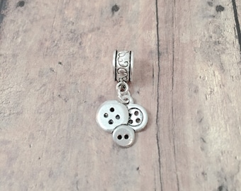 Buttons Pendant: Sewing Jewelry Charm