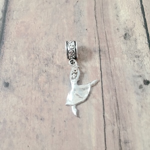 Silver Dancer Pendant: Ballet Jewelry, Necklace Charm