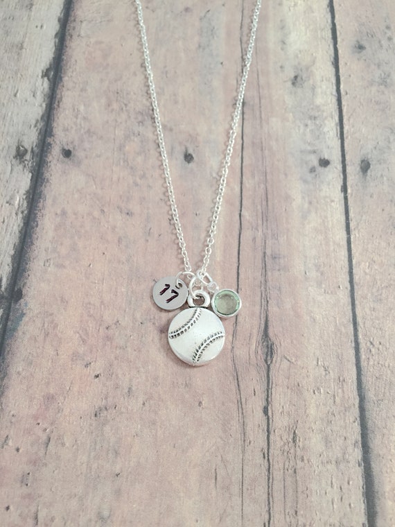 Etsy shop baseball necklace
