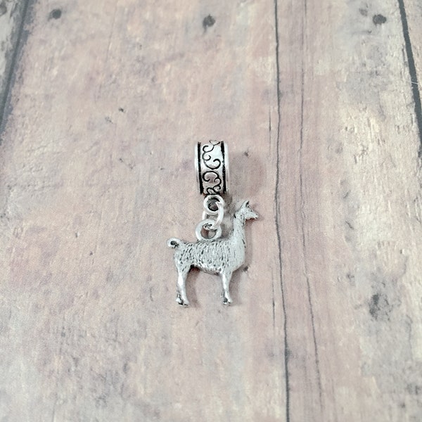 Llama pendant (1 piece) - silver llama charm, Peru charm, alpaca charm, silver llama pendant, Peru pendant, alpaca pendants, llama gift