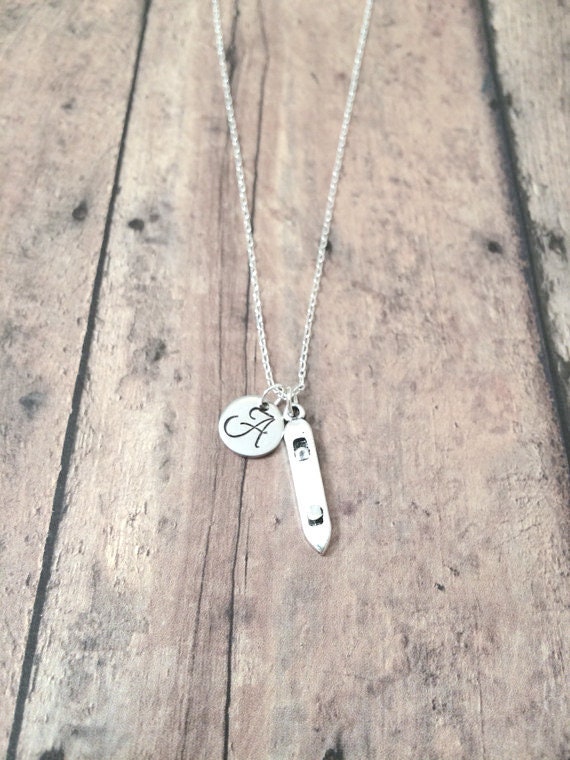 Bottle opener initial necklace bottle opener jewelry Etsy