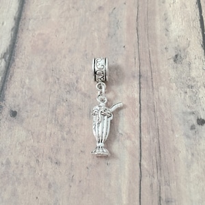 Milkshake pendant (1 piece) - milkshake jewelry, ice cream jewelry, dessert jewelry, food jewelry, milkshake gift, ice cream pendant