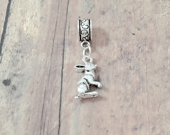 Rabbit Pendant: Bunny Charm, Animal Jewelry