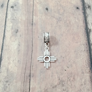 Zia symbol pendant (1 piece) - zia symbol jewelry, New Mexico jewelry, zia charm, New Mexico pendant, zia symbol gift, New Mexico gift