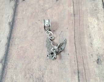 Eagle Pendant: Patriotic Bird Jewelry, USA Gift