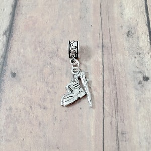 Hiking Boot Pendant: Outdoor Jewelry, Camping Charm