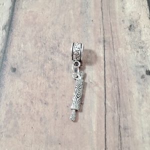 Rolling pin pendant (1 piece) - rolling pin jewelry, cooking jewelry, baking jewelry, rolling pin gift, cooking pendant, baker gift