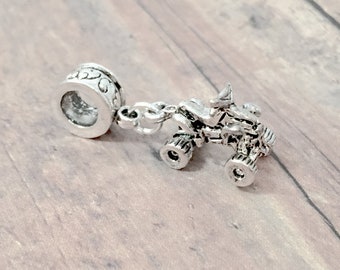 ATV Pendant: Quad Jewelry, Four Wheeler Charm