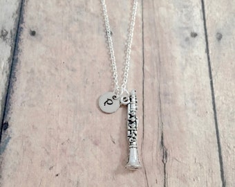 Clarinet Necklace: Music Jewelry, Instrument Pendant