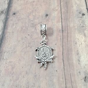 Cuckoo Clock Pendant: Two-Sided Zinc Alloy Jewelry
