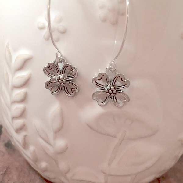 Dogwood and Cotton Pearl Earrings