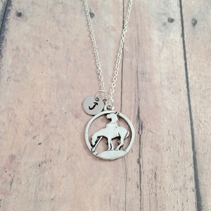 End of trail initial necklace - end of trail jewelry, western jewelry, horse riding jewelry, horse necklace, end of trail necklace