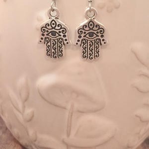 Hamsa Earrings: Religious Jewelry, Hand Of Fatima Earrings