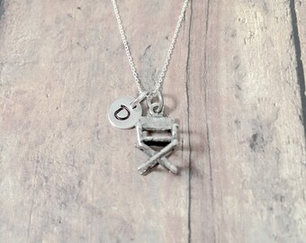 Director's Chair Charm Movie Theater Sterling Silver Director's Chair Charm Movie Theater Sterling Silver