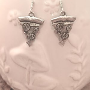 Pizza Slice Earrings: Food Jewelry Gift