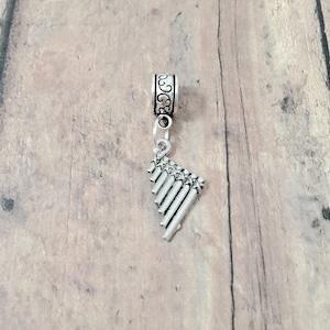 Pan flute pendant (1 piece) - pan flute jewelry, music jewelry, instrument jewelry, pan flute charm, music gift, pan flute gift