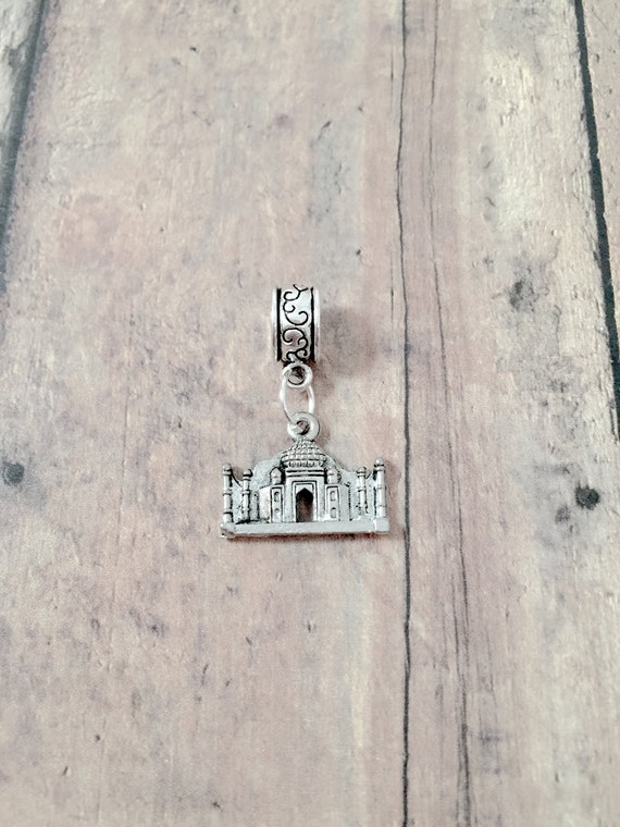 Taj Mahal Pendant 1 Piece Silver Taj Mahal Charm India 