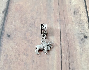 Buffalo Pendant: Western Jewelry, Bison Charm