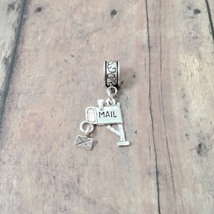 Mailbox Pendant: Mail Jewelry, Bracelet Charm