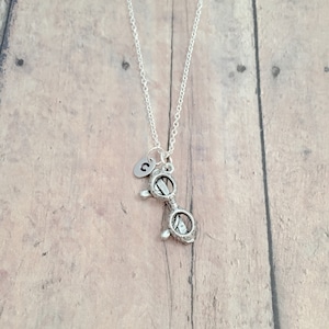 Eyeglasses Initial Necklace: Glasses Jewelry, Reading Necklace
