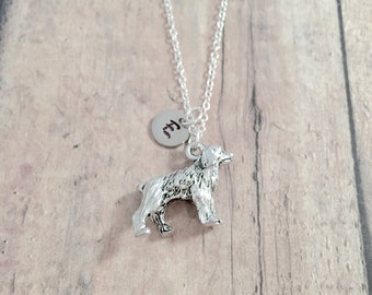 Spaniel initial necklace - spaniel jewelry, dog breed jewelry, bird dog jewelry, spaniel necklace, bird dog necklace, spaniel gift