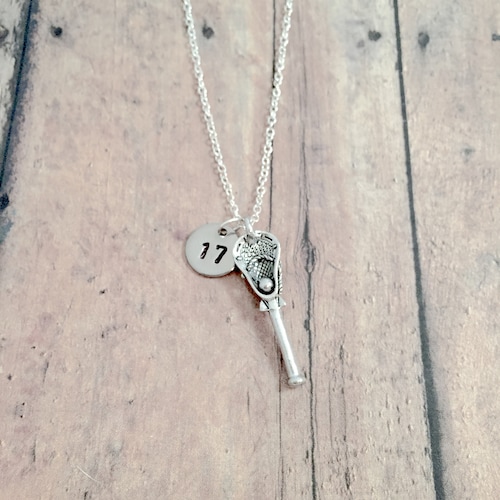 Lacrosse Stick Necklace Lacrosse Jewelry Sports Jewelry Etsy