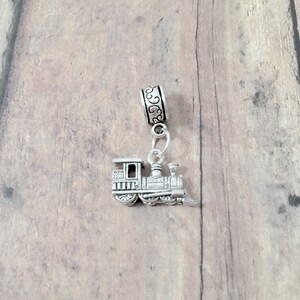 Train pendant (1 piece) - train jewelry, railroad jewelry, train engine jewelry, railroad pendant, train engine gift, train gift