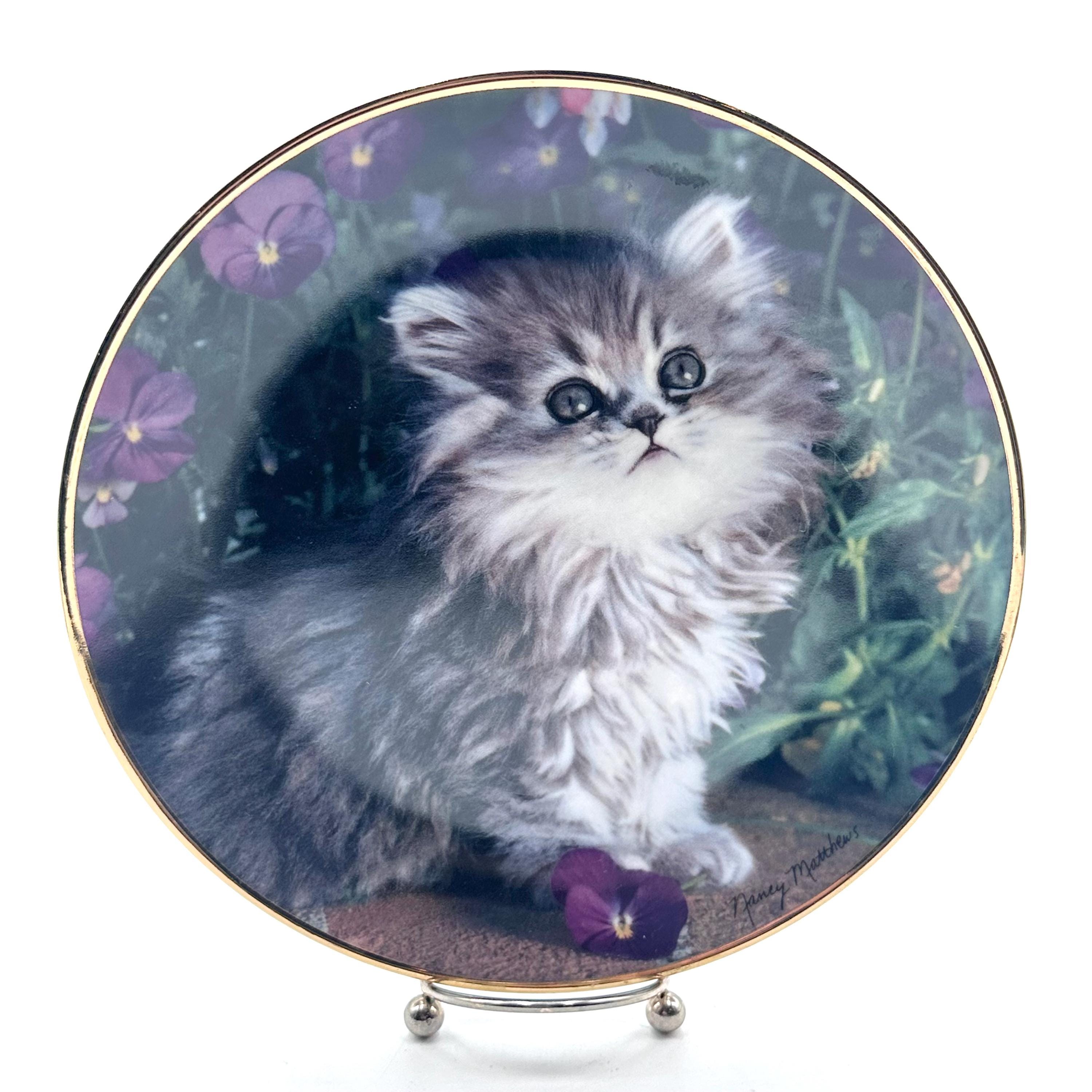 Franklin Mint Cat Plates - Etsy