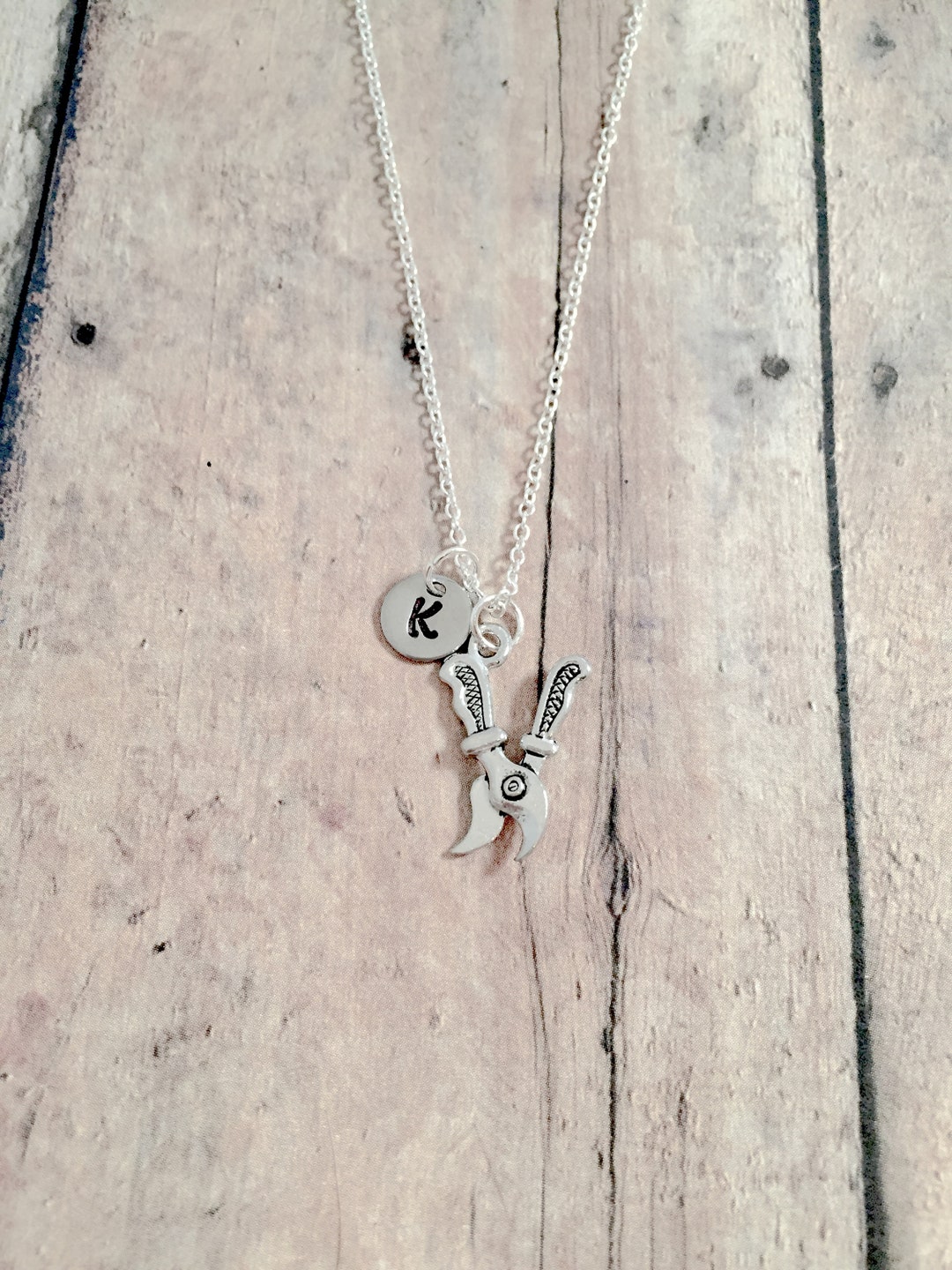 Pruning Shears Initial Necklace Pruning Shears Jewelry Etsy