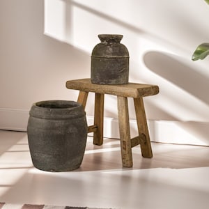 Handcrafted Rustic Barnwood Stool, Vintage Wooden Stool, Farmhouse Decor, Rustic Primitive Stool, Small Step Stool, Gift for Her/Woman