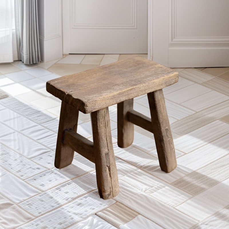 Rustic Stool - Etsy