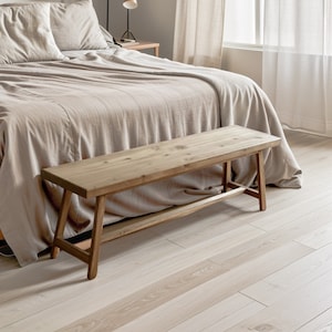 Handgemaakte bedbank in queensize of kingsize formaat - slaapkamer elegantie en comfort, cadeau voor haar/vrouw