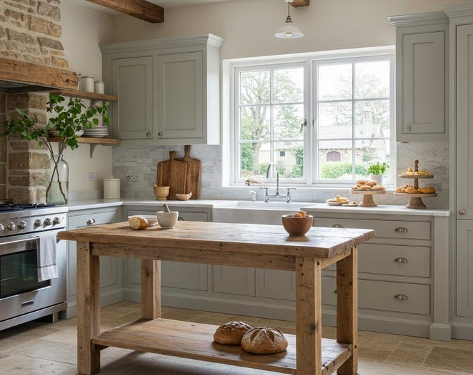 Rustic Kitchen Island with Reclaimed Wood Counter Height Kitchen Table, Custom Farmhouse Kitchen Island Wood, Handmade Counter Height Table