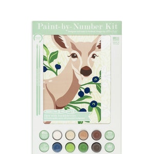 Deer with Huckleberries Paint-by-Number Kit