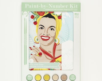 Carmen Miranda Paint-by-Number Kit 8x10
