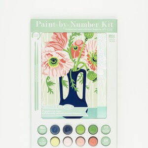 Poppies in a Vase Paint-by-Number Kit