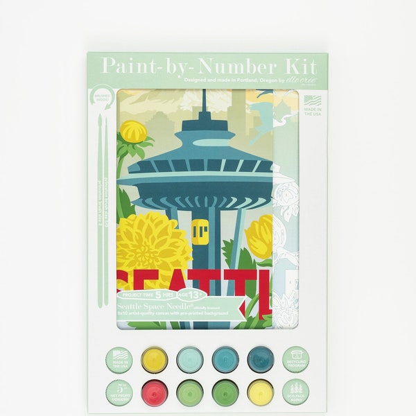 Seattle Space Needle Paint-by-Number Kit