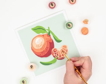 Clementines Paint-by-Number Mini Kit 6x6